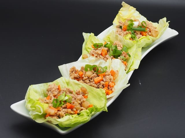 Chicken Lettuce Wrap.